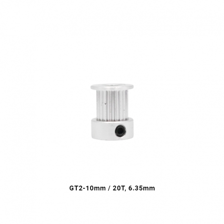 GT2 - 10 mm / 20T, 6.35 mm