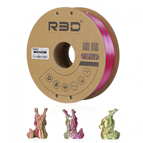 PLA Magic (Silk tricolore) R3D - oro + verde + fucsia