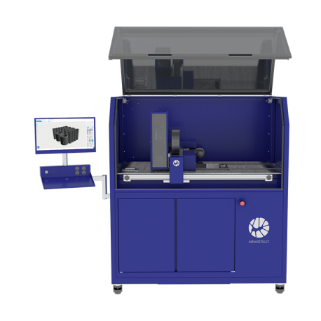 Concr3de Armadillo Blue - Impressora 3D industrial binder jetting