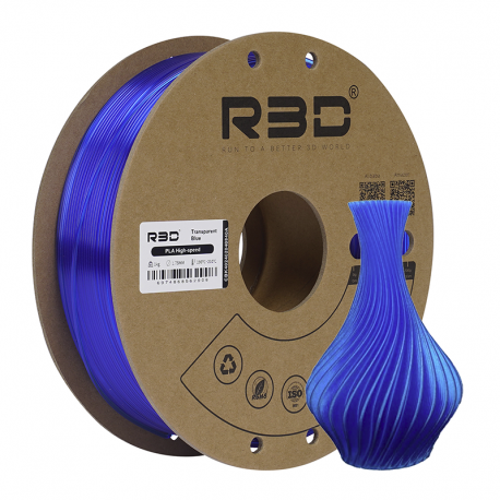 PLA High Speed R3D - bleu transparent