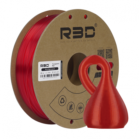 PLA High Speed R3D - transparent red