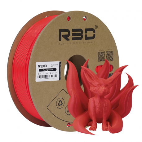 PLA High Speed R3D - rosso fluorescente