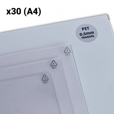 Replacement sheets - PET A4 0.5 mm