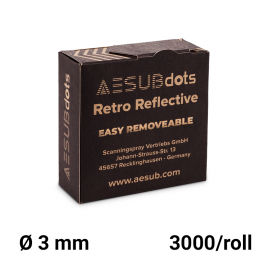 AESUBdots Retro Easy Remove markers 3 mm