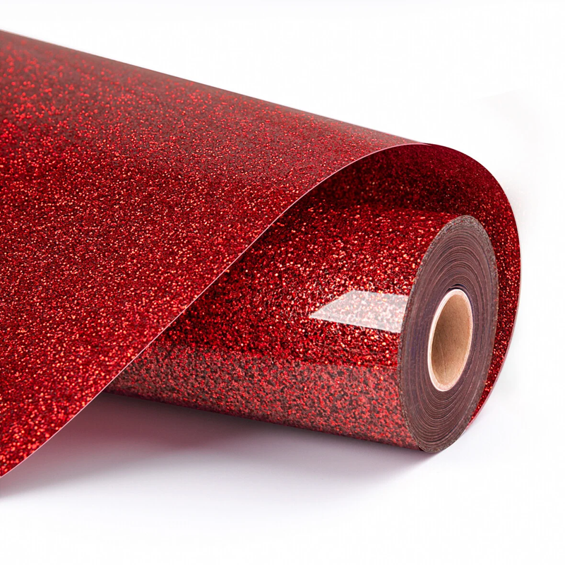 Loklik HTV Glitter Red