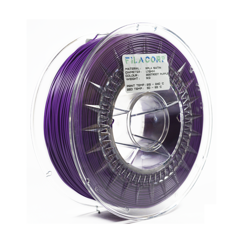 rPLA Satin Beetroot Purple 1.75 mm, 1 kg