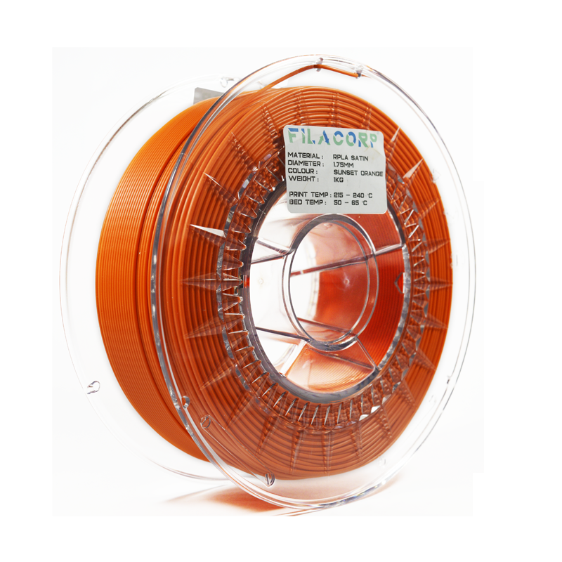 rPLA Satin Sunset Orange 1.75 mm, 1 kg