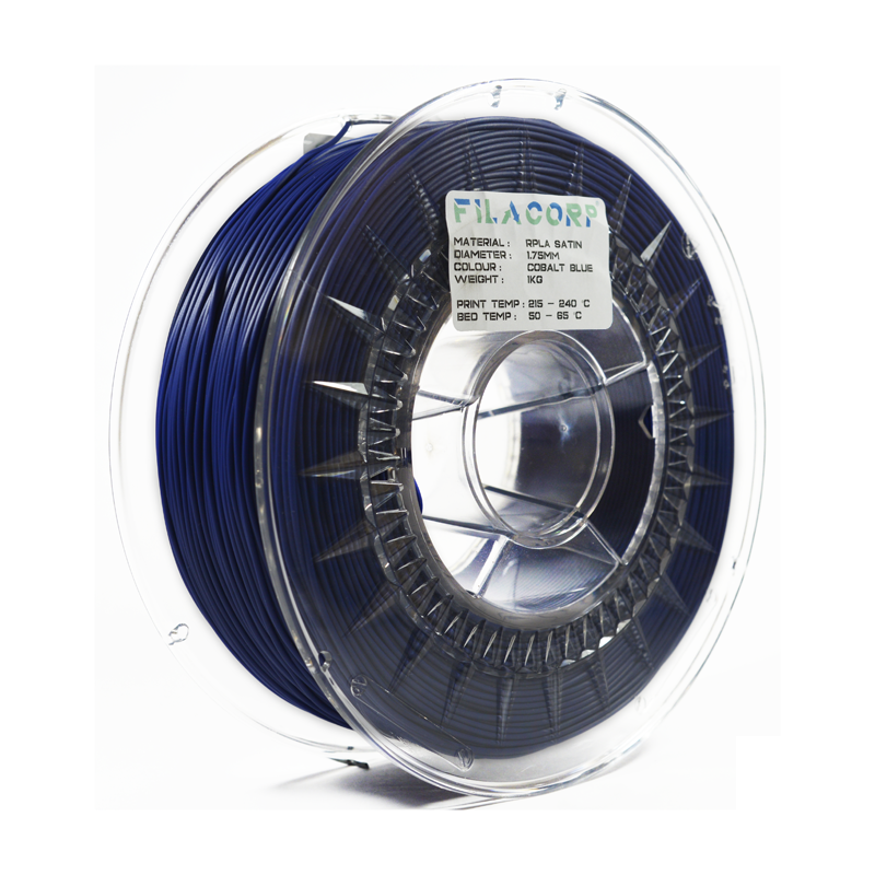 rPLA Satin Cobalt Blue 1.75 mm, 1 kg