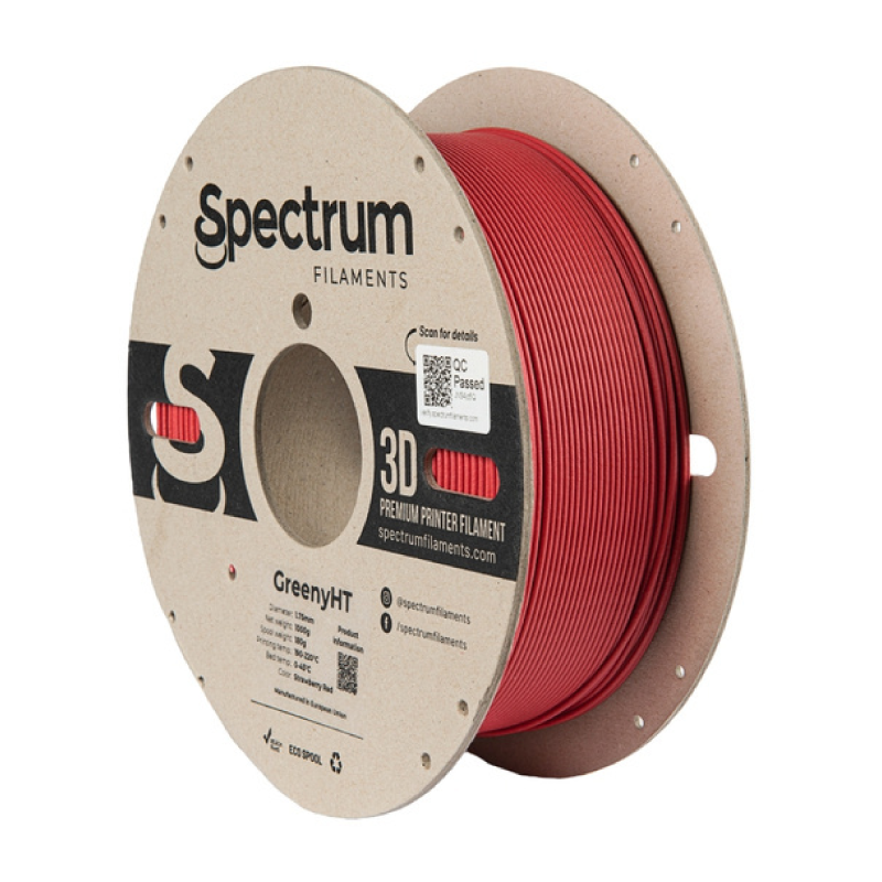 Filament GreenyHT 1.75mm STRAWBERRY RED 1kg (RAL 3018)