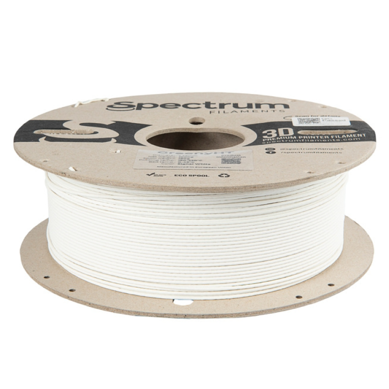 Filament GreenyHT 1.75mm SIGNAL WHITE 1kg (RAL 9016)