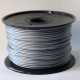 Silver ABS Basic 3mm spool 1Kg