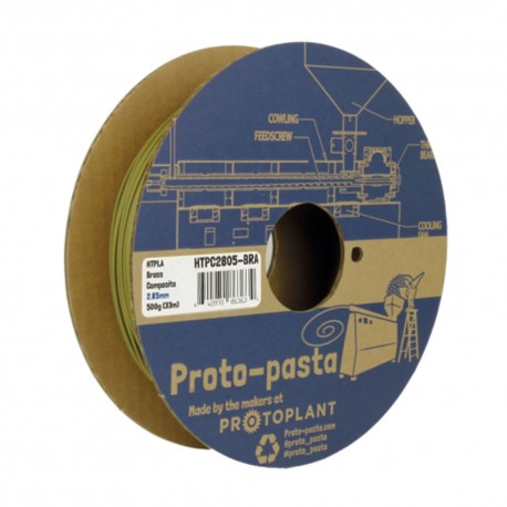 Brass HTPLA Proto-Pasta 2.85mm 500g