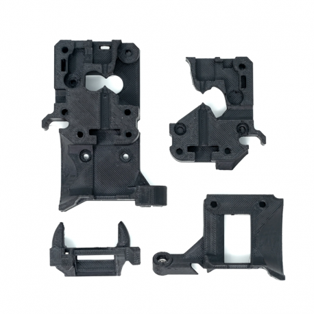 Upgrade Kit de hotend para Prusa i3 con Mosquito - Carcasa de montaje impresa en 3D (ASA negro)