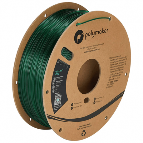 PolyLite PETG Translucent green 1 kg 1.75 mm