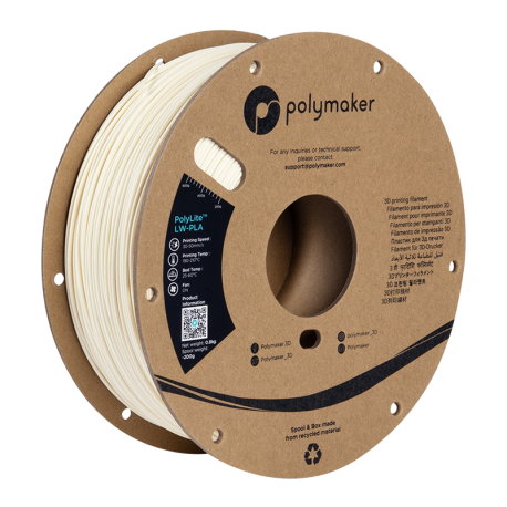 PolyLite Light Weight PLA (LW-PLA) White