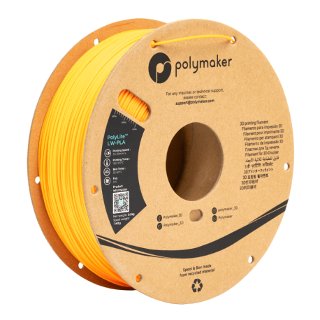 PolyLite Light Weight PLA (LW-PLA) Naranja brillante