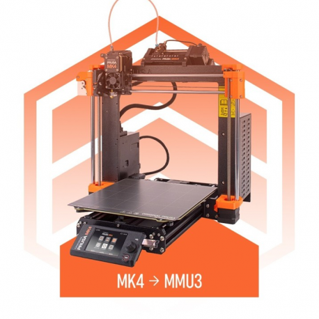 Kit multimaterial MMU3 para MK3S+ e MK4 de Prusa