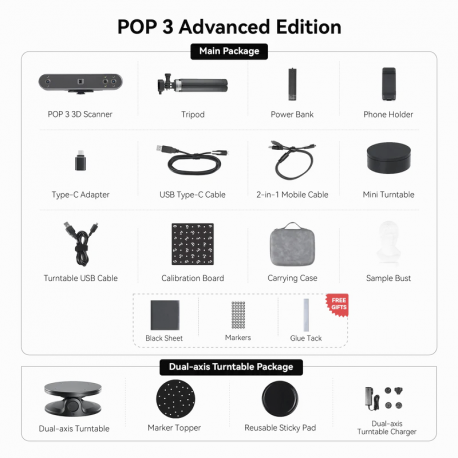 Revopoint POP 3 - 3D-Scanner (Advanced)