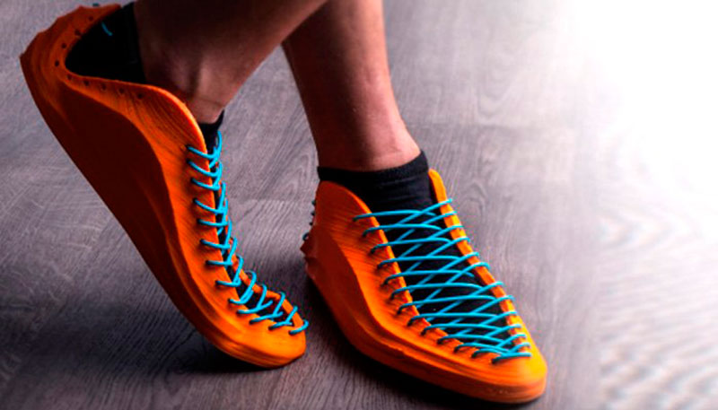 Zapatos impresos en 3D con Filaflex 82A.