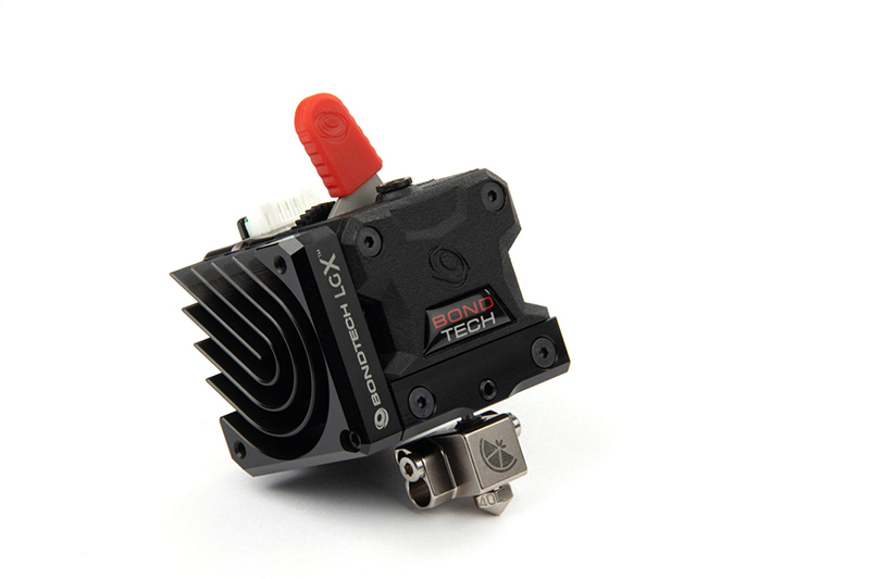 Hotend integrated in the LGX compact head. 