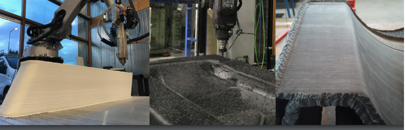 Großformatiger 3D-Granulatdruck mit dem CEAD AM Flexbot
