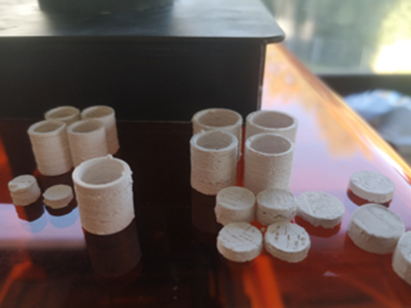 Zirconia susceptors 3D printed using Zetamix filament