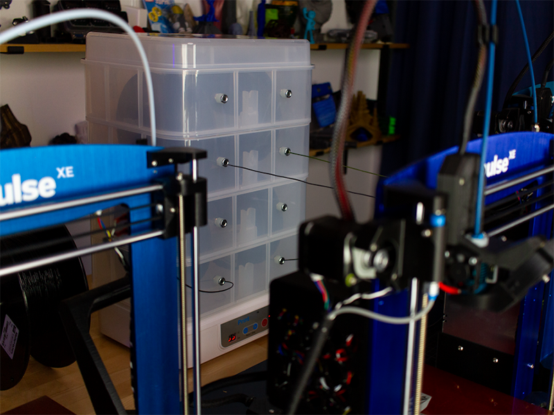 The PrintDry Pro3 filament dryer