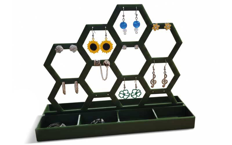 Soporte de pendientes de diseño con bandeja separada