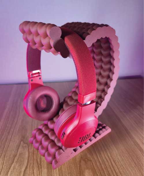 Soporte de auriculares en forma de corazón