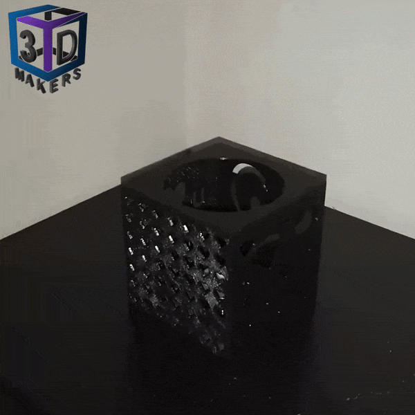 Candelabro romántico impreso en 3D para San Valentín