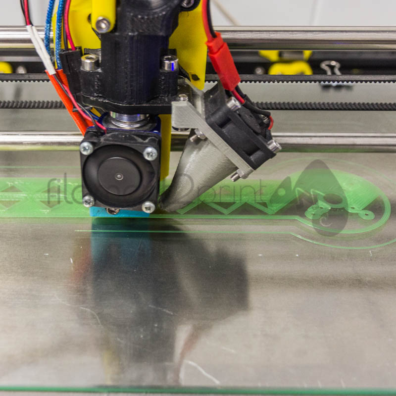 Primera capa impresa en impresora 3D