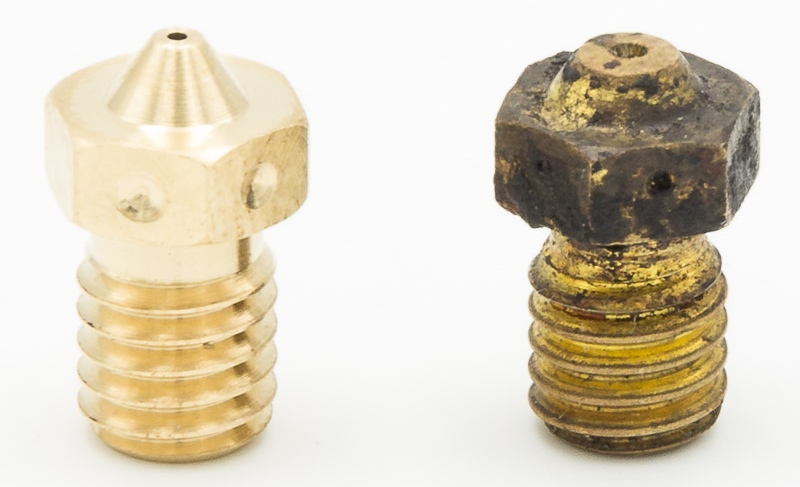 Comparison between nozzles