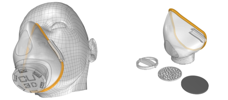 COVID-19 : un masque de protection N95 imprimable en 3D en seulement deux  heures