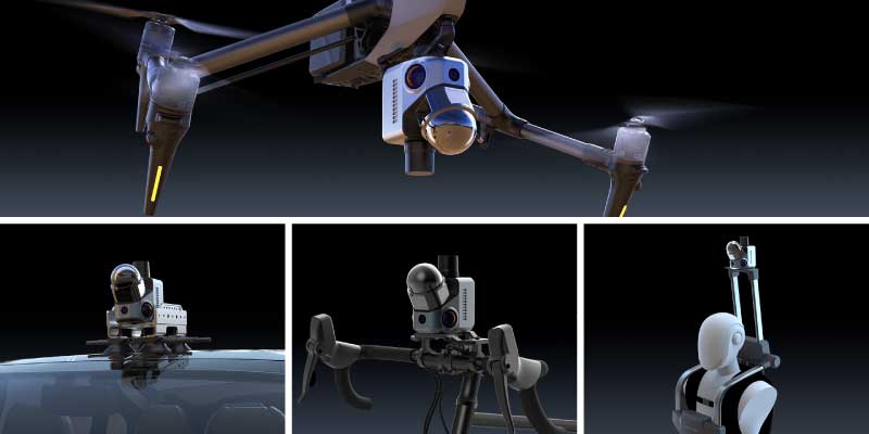 Uso manuale, su treppiede o su veicolo garantisce scansioni stabili e precise su cantieri e per rilevamenti stradali.