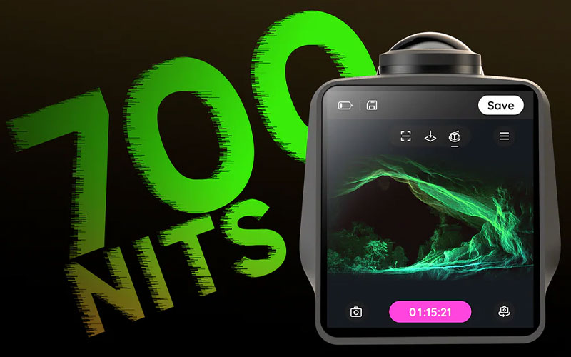 Photo 2: 3.9” and 700 nits AMOLED display of the Raven LiDAR scanner, enabling real-time scan monitoring with clarity, even under direct sunlight. Source: 3DMAKERPRO