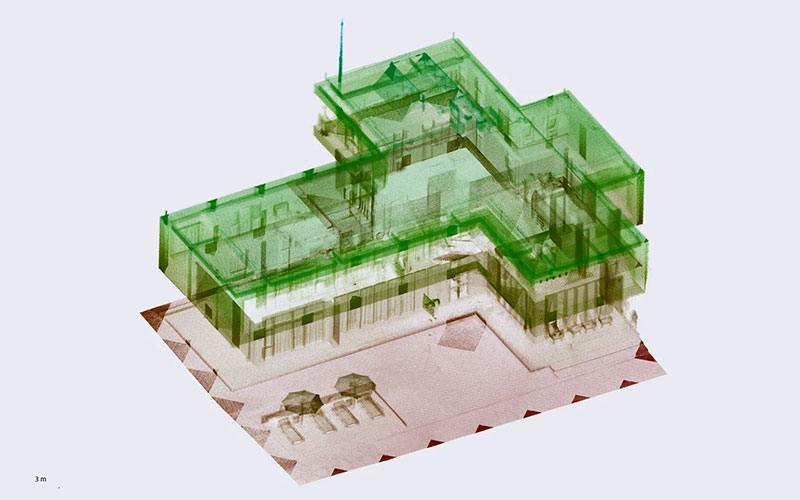 Photos 5 and 6: Images captured with the Raven LiDAR scanner