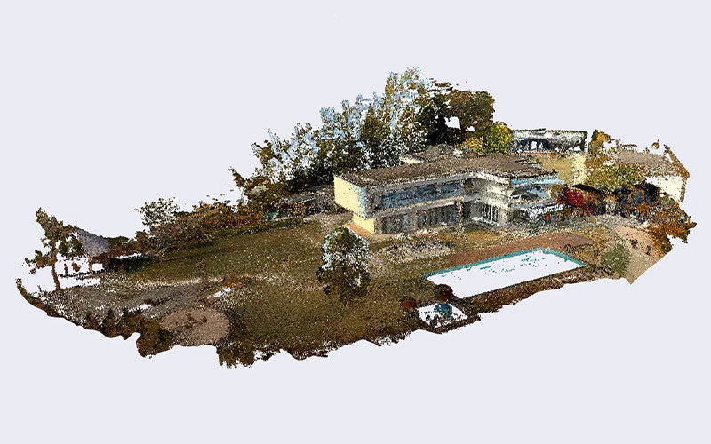 Photos 5 and 6: Images captured with the Raven LiDAR scanner
