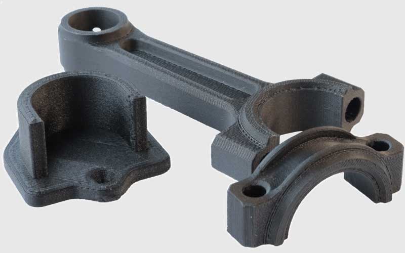 Peça impressa com filamento 3DXMAX PC. Fonte: 3DXTECH