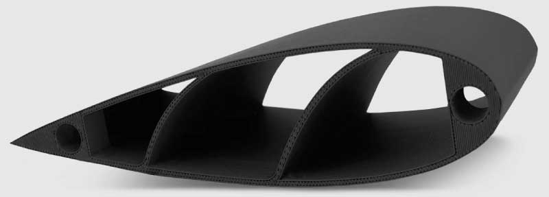 Pièce imprimée avec le filament CarbonX PLA+CF