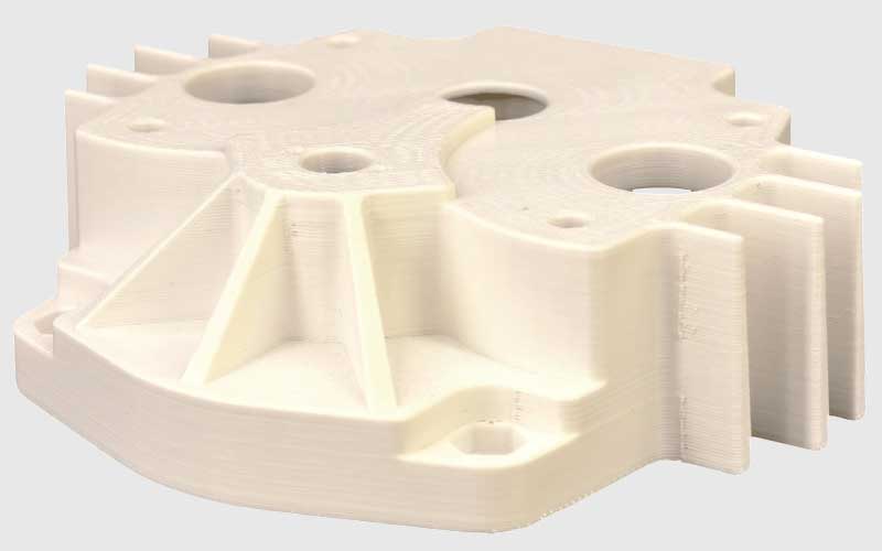 Part printed with FluorX PVDF filament