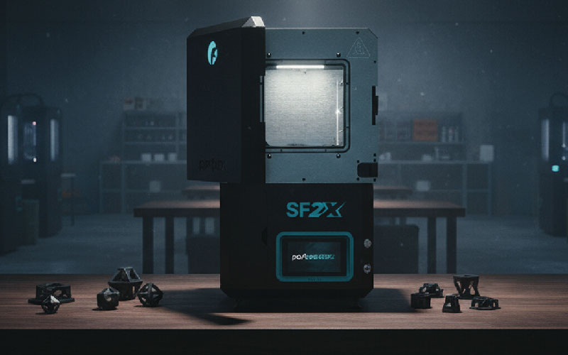 El PostPro SF2X es un sistema industrial de alisado por vapor para impresión 3D diseñado para mejorar el acabado superficial de piezas, aumentar su resistencia y optimizar su calidad final, ofreciendo un postprocesado eficiente, escalable y orientado a producción profesional.
