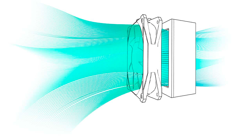 Ventilateur haute pression ALVEO3D H8 offrant une efficacité optimale avec le filtre HEPA H13 P3D en équilibrant puissance, vitesse, débit d’air et pression statique.