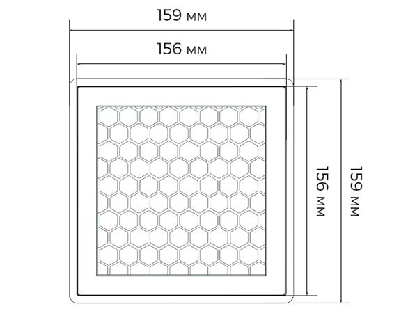 Dimensiones del filtro HEPA14 P4D-R