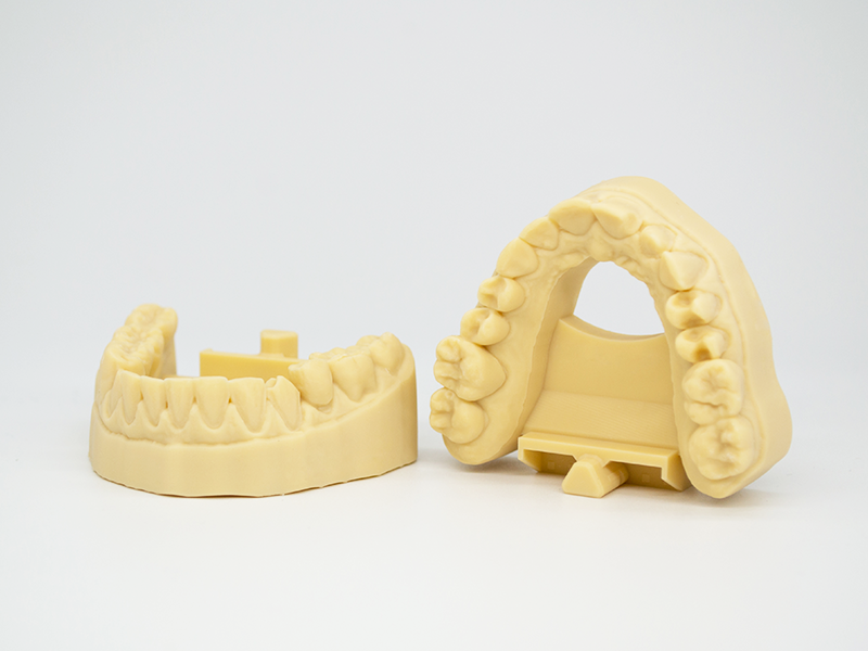 Modelo dental impreso en 3D con la resina DMD-21 Sand