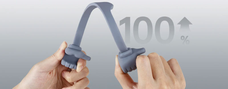 A resina ABS Pro 2 reforça as prestações de resistência, aumenta o alongamento na rutura em mais de 100%, e o modelo acabado é mais forte e durável.