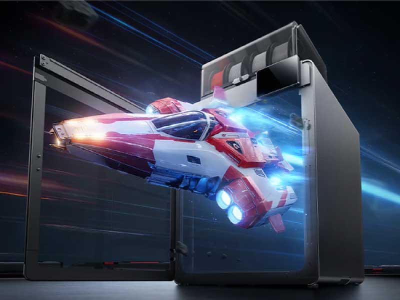 The Kobra S1 Max Combo has a print volume of 350x350x350 mm