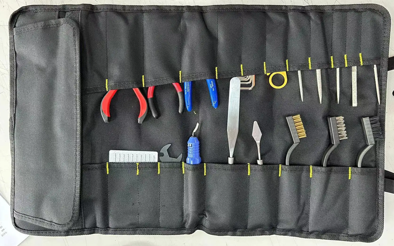 Kit d'outils d'impression 3D de 42 pièces comprenant un outil d'ébavurage,  un outil de nettoyage et de retrait avec sac de rangement, un ensemble  d'outils d'imprimante 3D pour le nettoyage, la finition