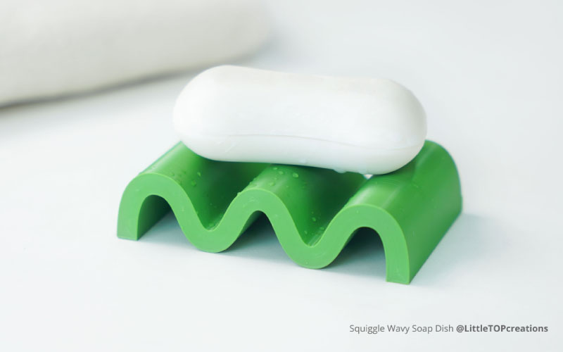 Soap dish printed with Bambu Lab ABS filament