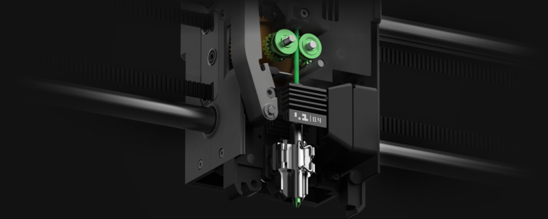 Detail of the P2S print head
