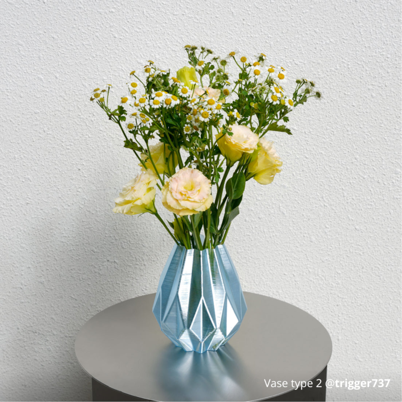 Vase printed in translucent PETG